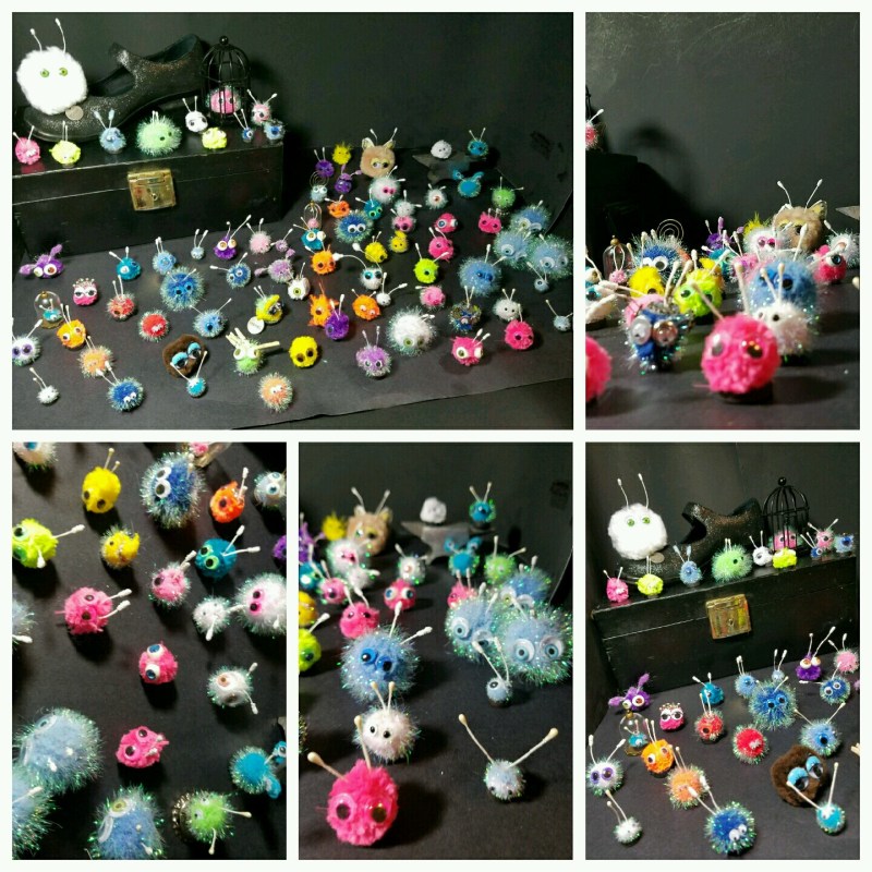 Warm Fuzzy, Fuzzys, Pom-pom, Pompom, Feel Good, Nostalgic, Fuzz, Dust Bunny, Googly Eyes, Antennae, Ear-poges, Custom Eyeballs, Eye Bulbs, Polymer Clay Eyes, Unique, OOAK, One of a Kind, Magnetic, Steam-punk, Steampunk, Pocket Pet, Furr Friend, Twins, Clone, Caged, Share, Shareable, Powder Puff, Power Puff, Flower Puff, Flower Fluff, Powder Fluff, Power Fluff, Ontaska, Catch-able, Warm Fuzzies Cold Prickles, Warm Fuzzys Cold Prickles, Collectible, Vintage, Fuzzable, Furrable, Frable, Funtastic, Extraordinarycare, Extraordinarycares, Pink, Blue, White, Shiny, Embellishments, Eyes Mesmerized, Muze, Muse, A-Muze, A-Mused, My-Muze